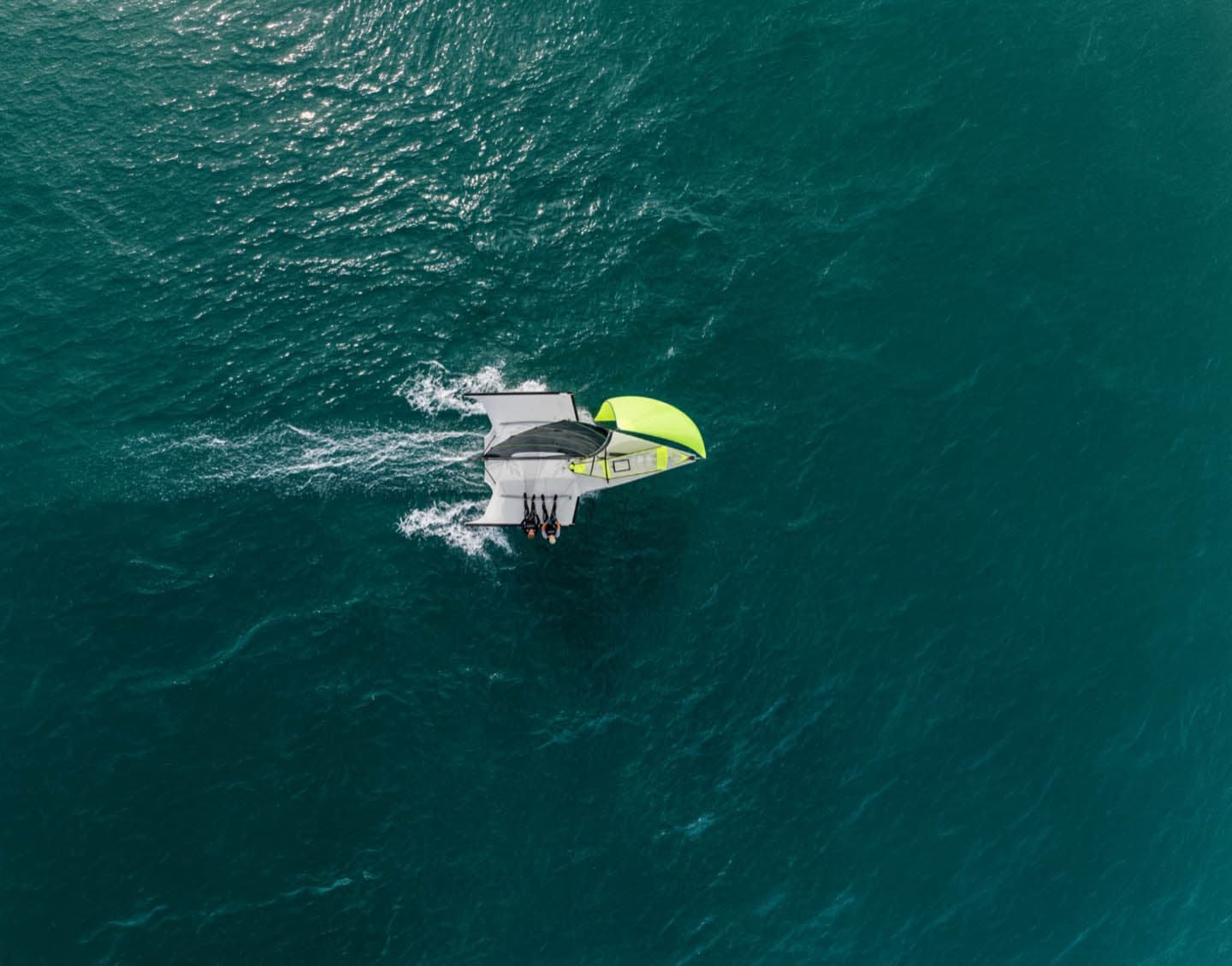 49er sailing campaign on the water